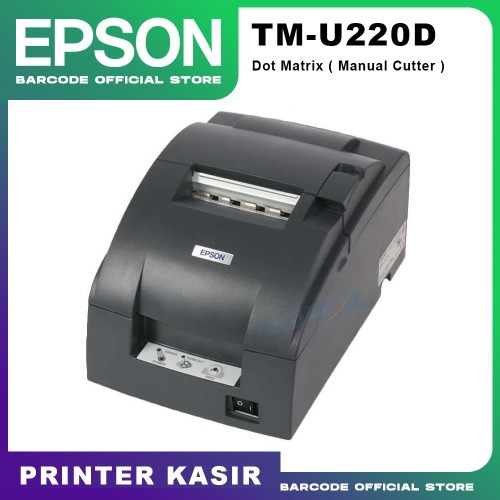 Printer Epson TMU 220D USB/Ethernet /Lan (Manual Cutter) Printer Kasir Garansi RESMI EPSON