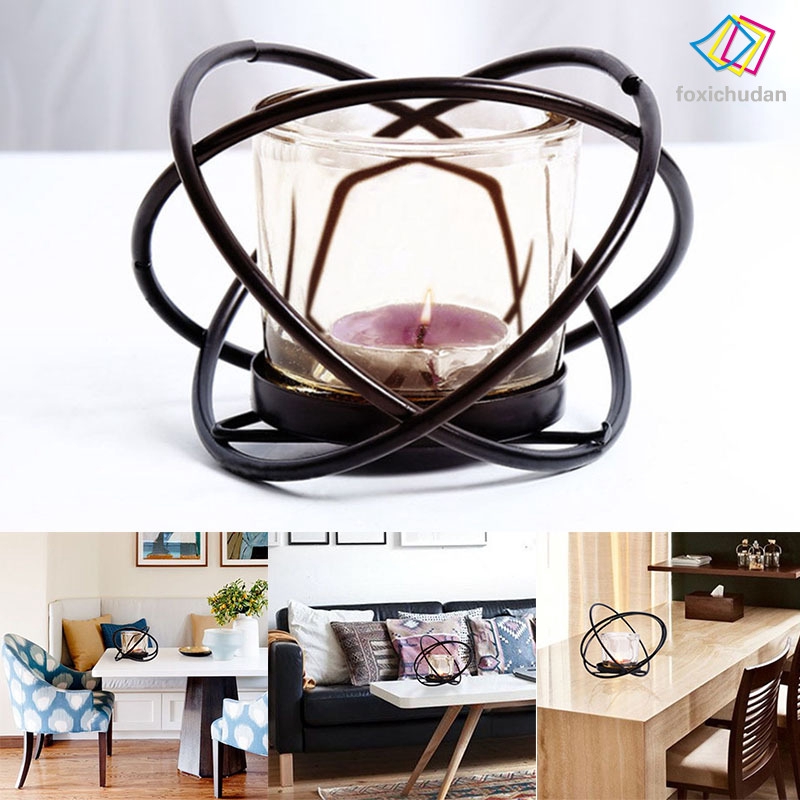 Fcd Tempat Lilin Desain Geometri 3d Hollow Bahan Besi Fcd Tempat Lilin Desain Geometri 3d Hollow Bahan Besi