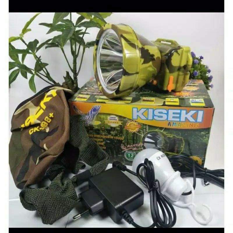 Senter kapala kiseki 50w/ ck-398/ super terang/ waterproof/head lamp 50w