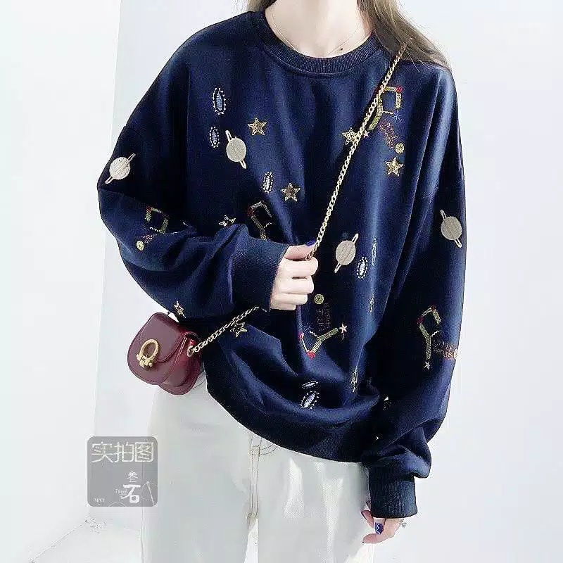 Premierfashionstore Star Sweater / Outerwear Wanita