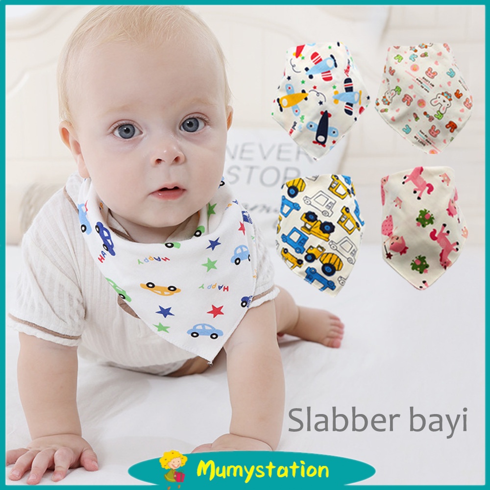 Celemek Bayi Segitiga / Slabber Segitiga bayi/ bibs Bayi