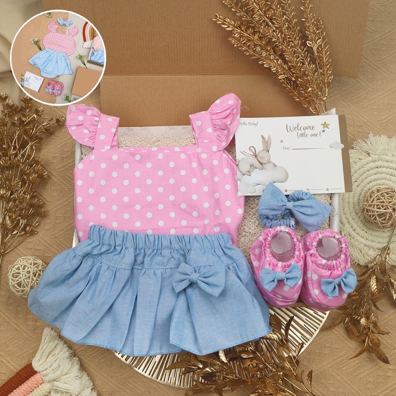 BARU! LIO045 Girls Baby Hampers 0-12 months/ Hampers bayi newborn/ Kado bayi/ baby girl gift set