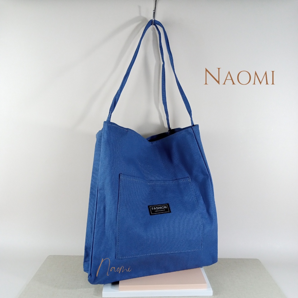 NAOMI - Magdalena Tote Bag Canvas Wanita Import - Shoulder Bag Premium - Tas Formal Kerja Wanita - Tas Wanita - Tas Naomi - Naomi Bag - kantong belanja - tas belanja - tas shopping - tas supermarket