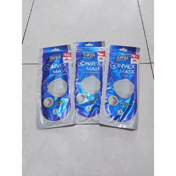 Masker Kf94 Merah-Putih Sensi