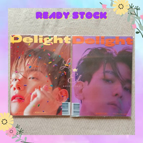 SEALED + POSTER Baekhyun Album - Delight (Cinnamon/Honey Ver.)