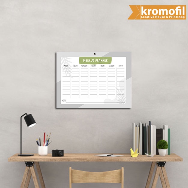 

Promo Hiasan Dinding Kayu Premium Weekly Planner School timetable Berikut Spidol Size A3 COD