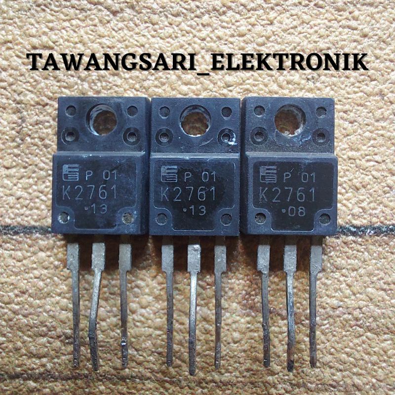 Mosfet K2761 fet k 2761 Ori 10A 600V Cabutan Bodi Kecil