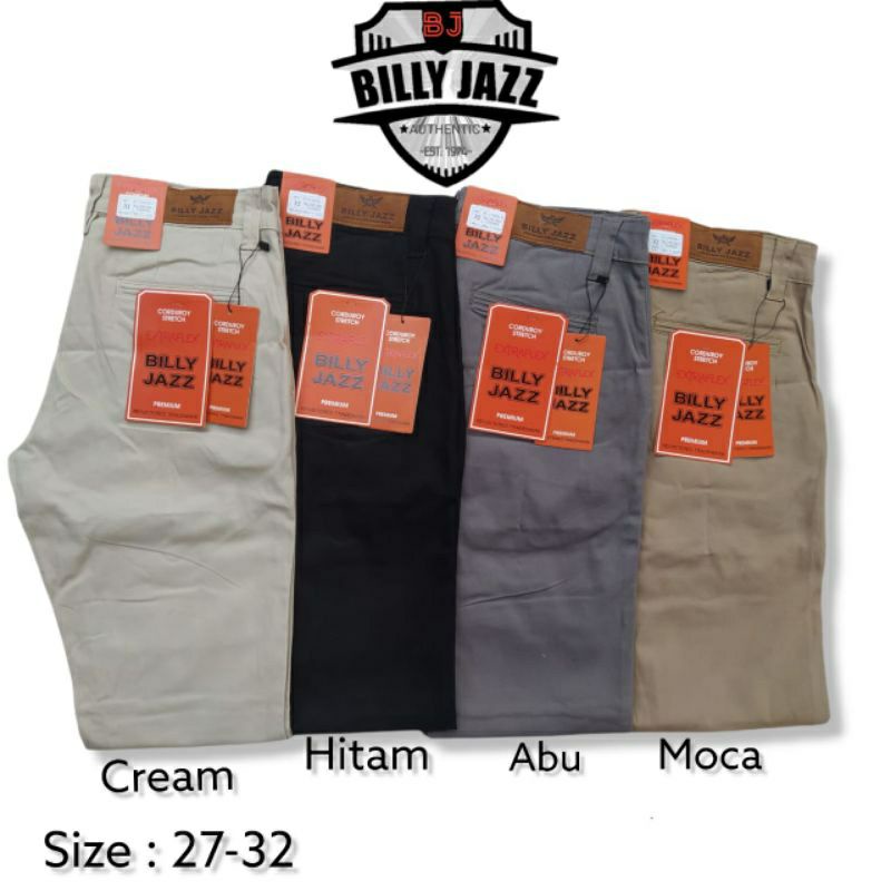 Celana Kanvas minyak Billy Jazz Original 100% kualitas Cardinal Pria // Billy jazz kantong miring