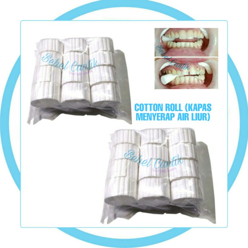 Cotton Roll Behel/Venner Gigi sepak 600pcs/ kapas Roll Venner Gigi/ Kapas Roll/ Kapas Behel Gigi