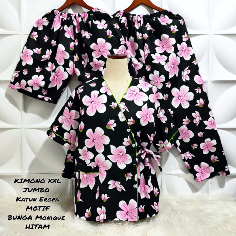 Piyama Kimono 3in1 Jumbo motif Bunga