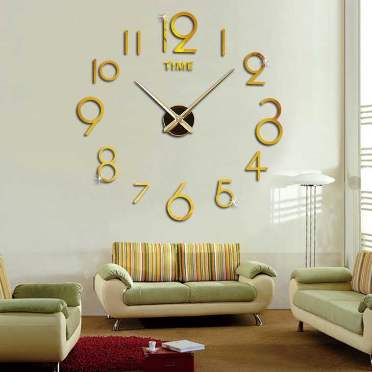 Jam Dinding DIY Giant Wall Clock Quartz Creative Design - DA03