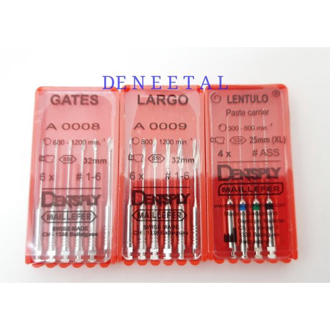 """] GATES GLIDEN DRILL DENTSPLY MAILLEFER SWITZERLAND #1-6 28mm 32mm