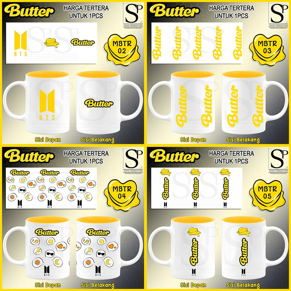 Gelas BTS Butter Mug BTS