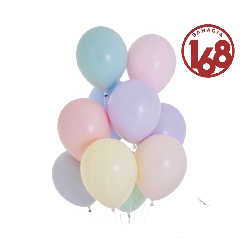 Balon Latex Macaron Doff 12inch (balon ulang tahun warna pastel)