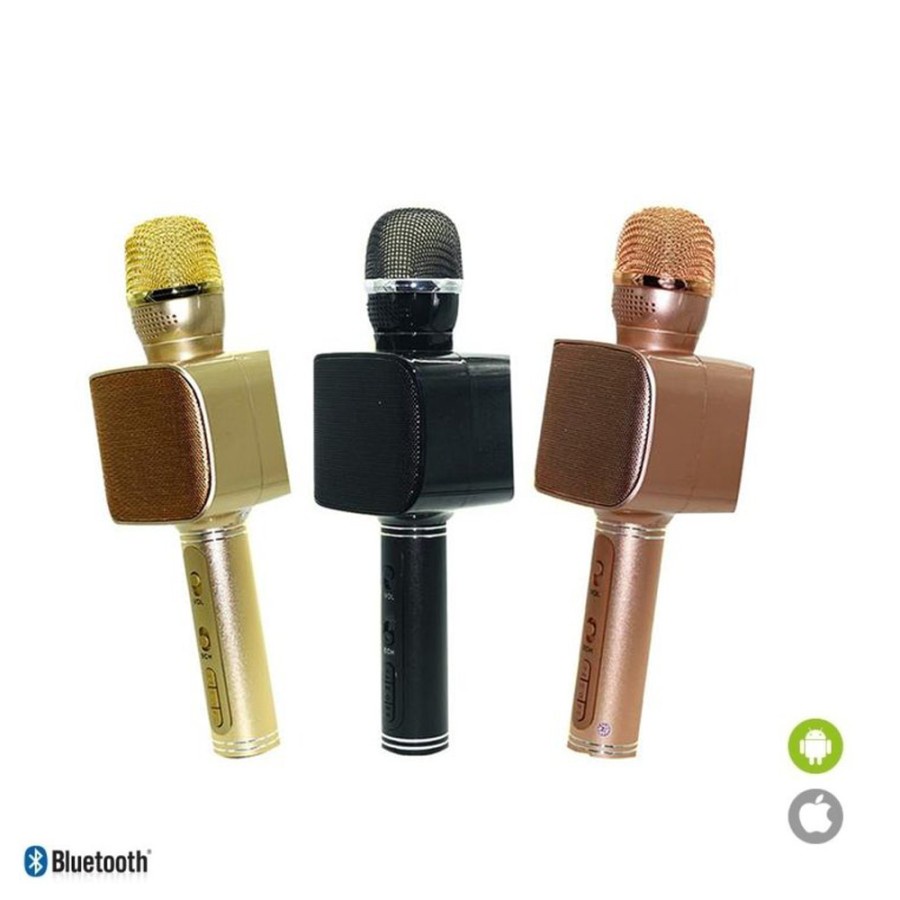 Mic Bluetooth Karaoke YS68 Mix Ys 68 Mix Bluetooth Ys 68 Mic Karaoke S - Gold