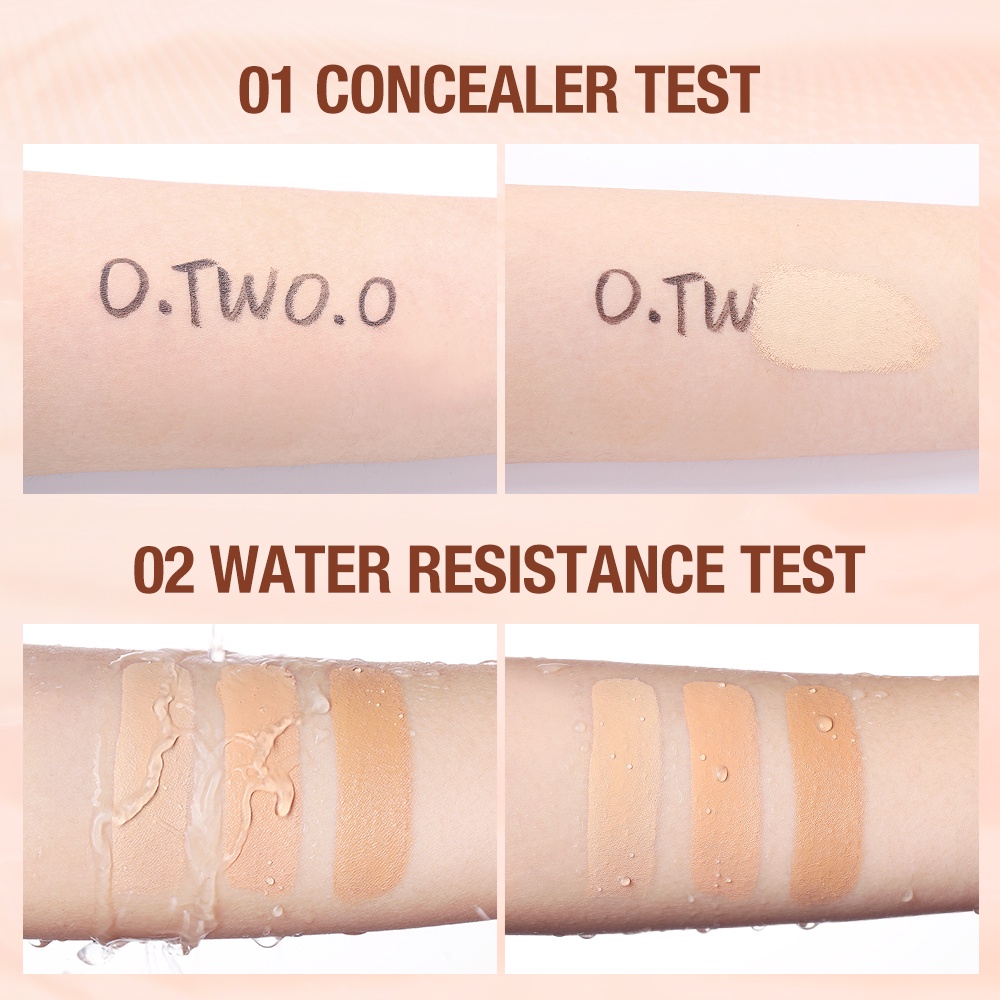 O.TWO.O Liquid Concealer Invisible Pores Liquid Concealer Flawless Makeup High Full Coverage Long Lasting