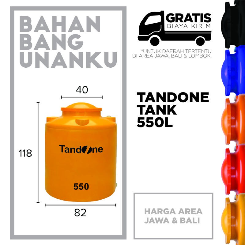 LOMBOK - Tangki Air TANDONE 550 L - TANGKI AIR TANDON AIR ...