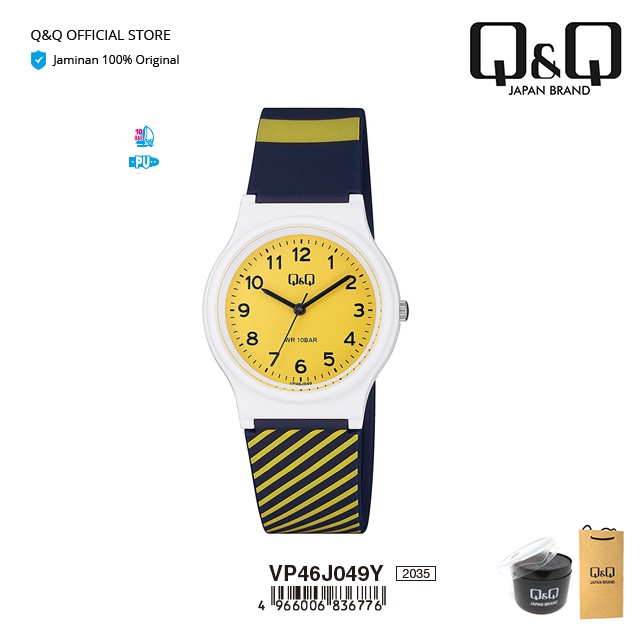 Q&Q QnQ QQ Original Jam Tangan Wanita Motif Analog - VP46 VP46J Water Resist-1