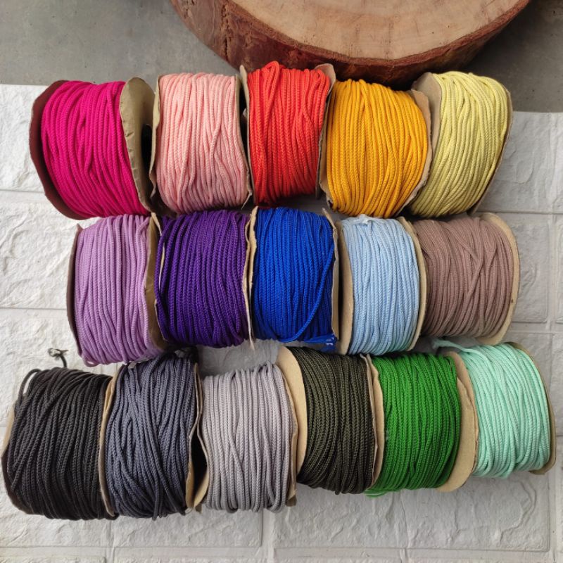 TALI PRUSIK WARNA POLOS UKURAN 2 mm
