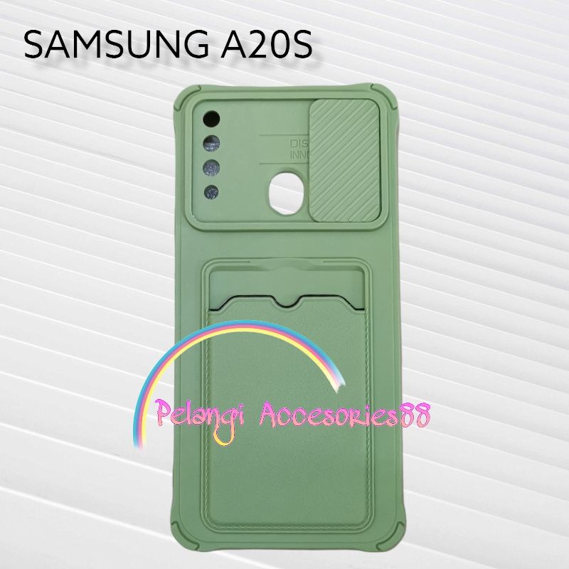 CASE SAMSUNG A20S SOFTCASE SLEDING WARNA WARNI