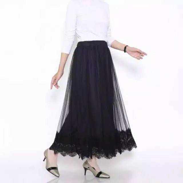 Rok tutu brukat premium /  flare skirt / rok tutu renda / rok pesta