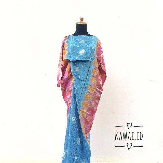 KAFTAN IKAT BIRU Long Sleeve