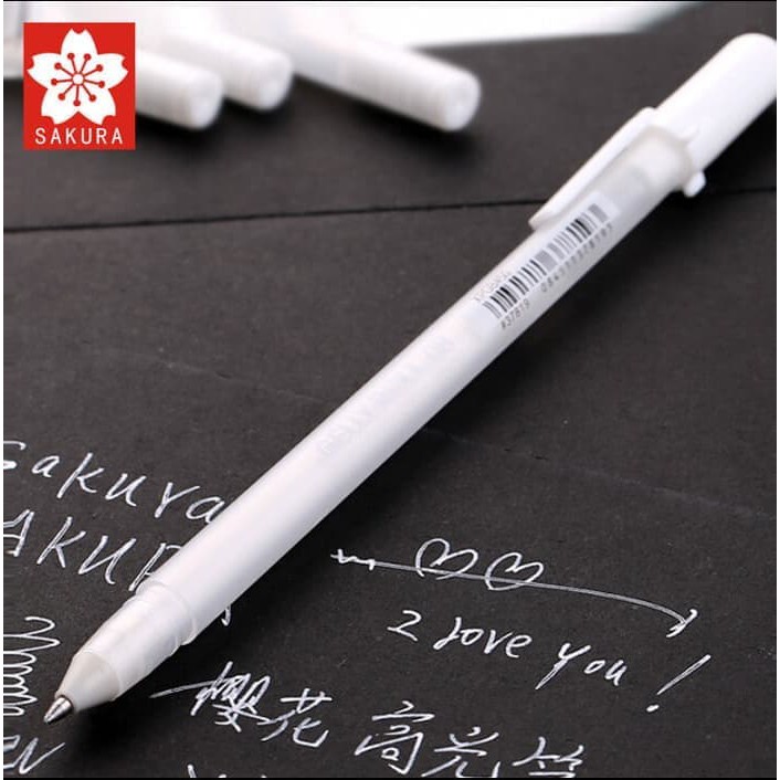Sakura Gelly Roll White Gel Pen (Medium 0.8) / Pulpen white / pulpen gel putih / gel pen white