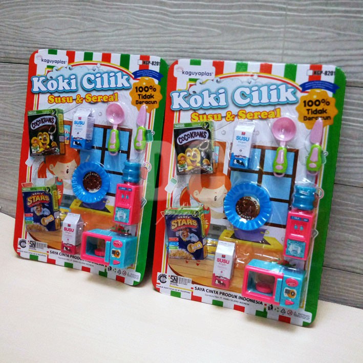 Mainan Anak Koki Cilik Susu &amp; Sereal | Masak-Masakan Sarapan Susu &amp; Sereal | Mainan Peralatan Dapur