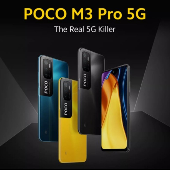 XIAOMI POCO M3 PRO 5G RAM 6 GB INTERNAL 128 GB GARANSI RESMI BY XIAOMI - 6/128 GB