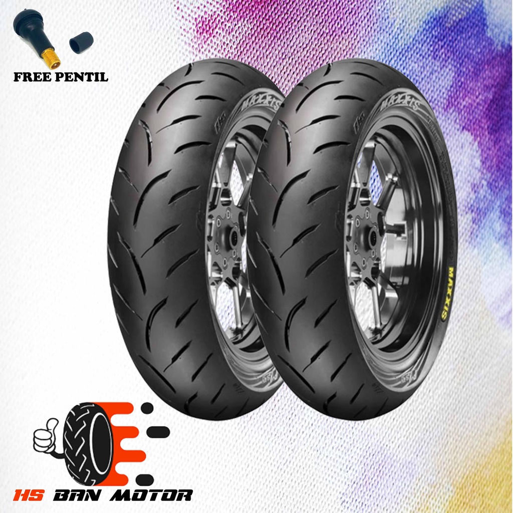 PAKET BAN MOTOR AEROX 155 MAXXIS VICTRA 110/80 & 140/70 RING 14 TUBELESS