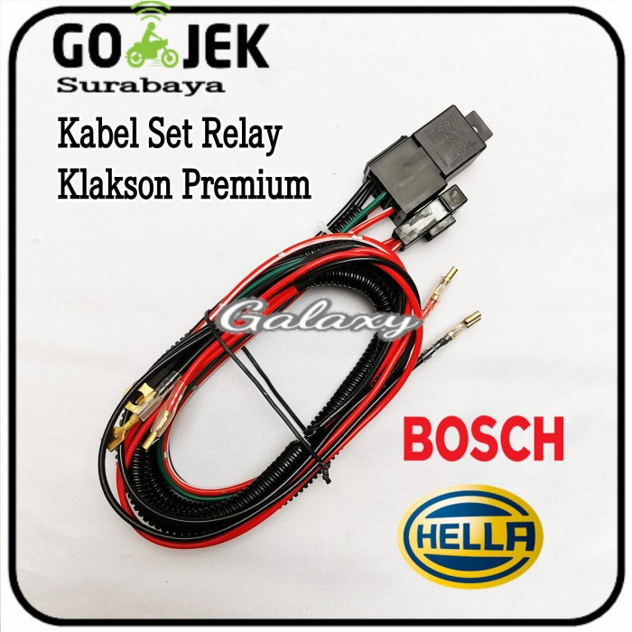 READY MURAH Kabel Relay Set untuk KLAKSON relay By HELLA / BOSCH Original - RELAY BOSCH