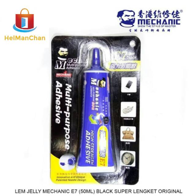 

Baru Lem Mechanic E7 Lem Super Lengket Lcd Touchscreen Backdoor Black Hitam Original 76865
