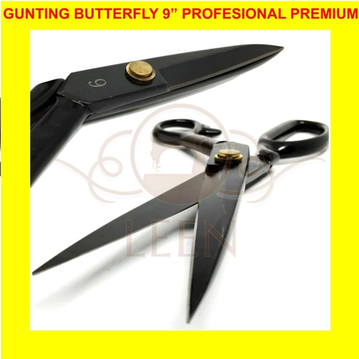 Gunting Kain BUTTERFLY 9 Inch BAJA Premium Profesional Tailor LEEN