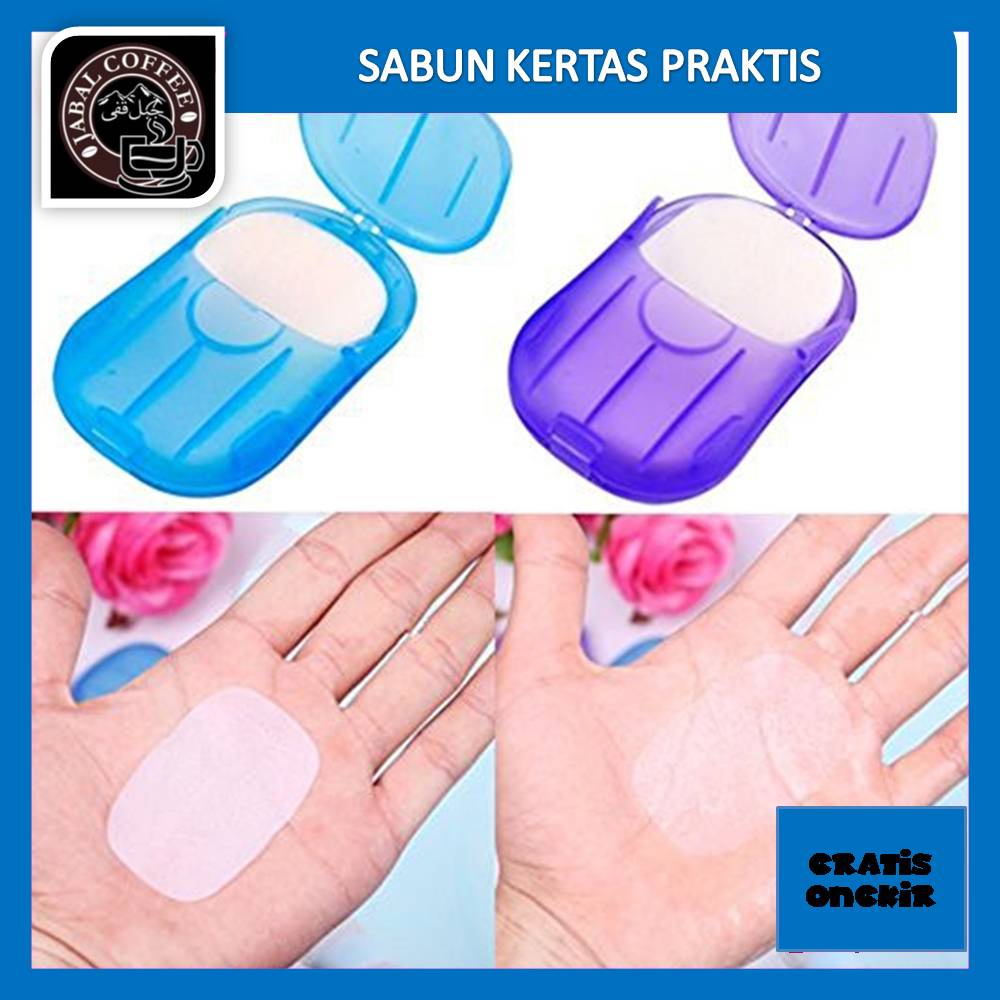 Sabun Kertas Paper Soap Praktis Mini Travelling / Portable Soap / Sabun Kertas Travelling / Kertas Sabun Tangan 030