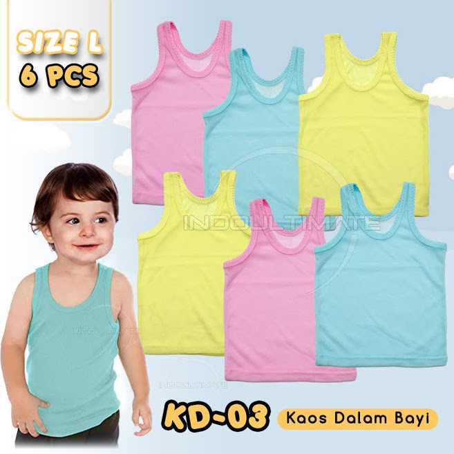 Kaos Dalam Bayi Perempuan Laki Laki Baru Lahir Newborn Murah Singlet Bayi Pakaian Bayi KD-03