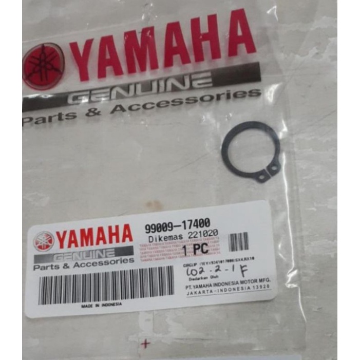 CIRCLIP 99009-17400 KLIP PULLY YAMAHA MIO SPORTY MIO SMILE NOUVO PART ORIGINAL YAMAHA