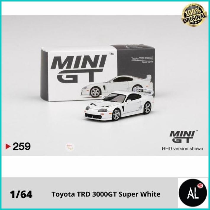 Al Minigt Toyota Trd 3000Gt Super White Mini Gt