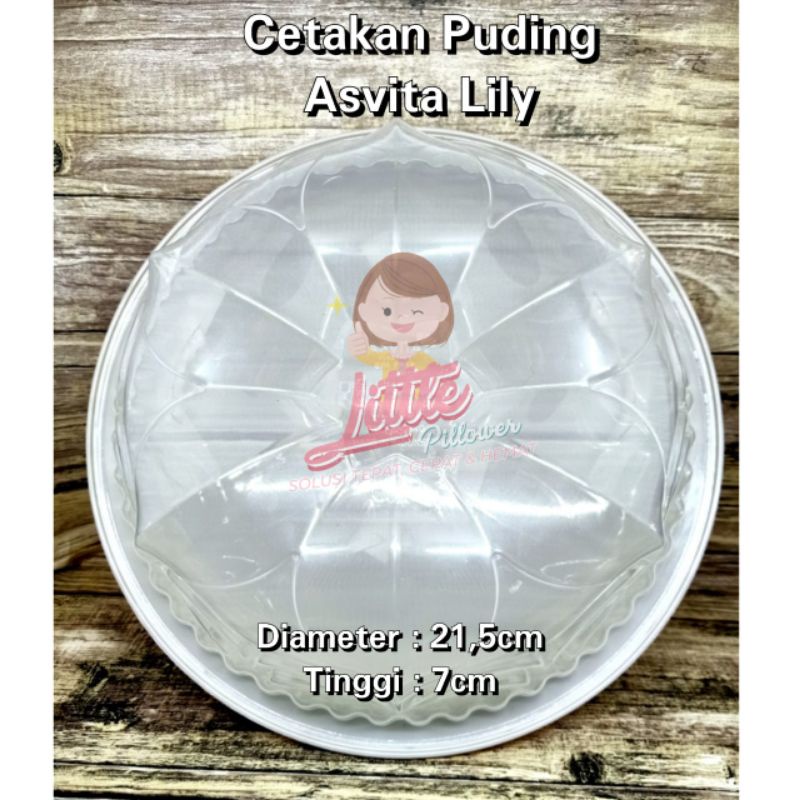 (Asvita Lily) Cetakan Puding Bunga Lily - Cetakan Bolu Kukus