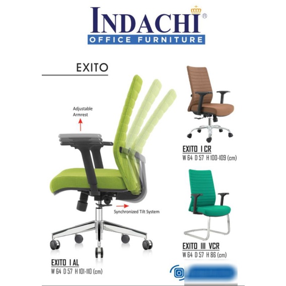 INDACHI - EXITO : Kursi Kantor kerja