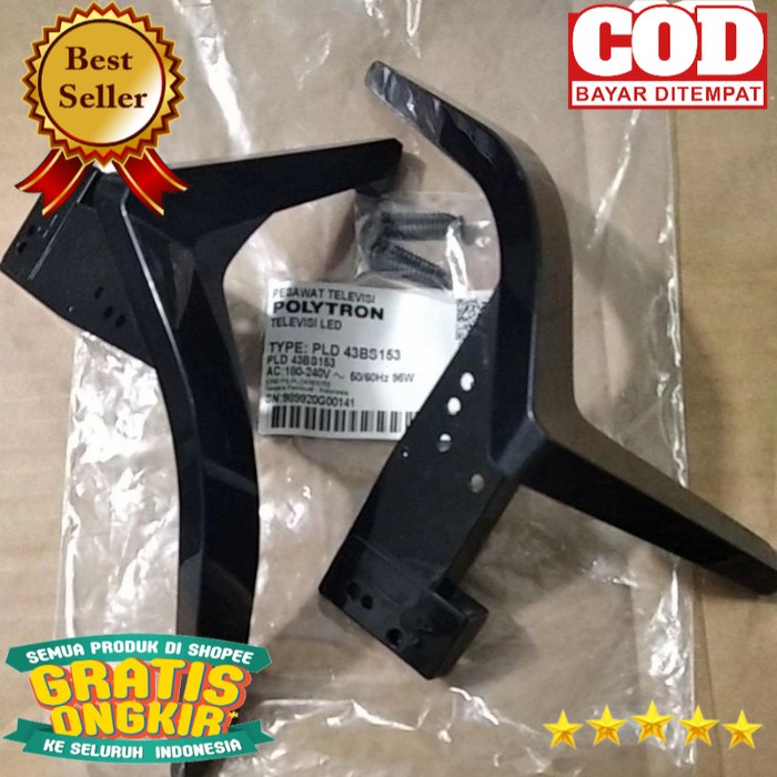 DUDUKAN KAKI TV POLYTRON 43 INC MODEL PLD43BS153 PLD 43BS153
