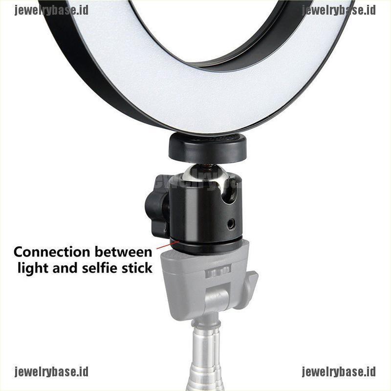 [Base] 6&quot; LED Ring Light Dimmable USB 5500K Fill Lamp Photography Phone Video Live [ID]