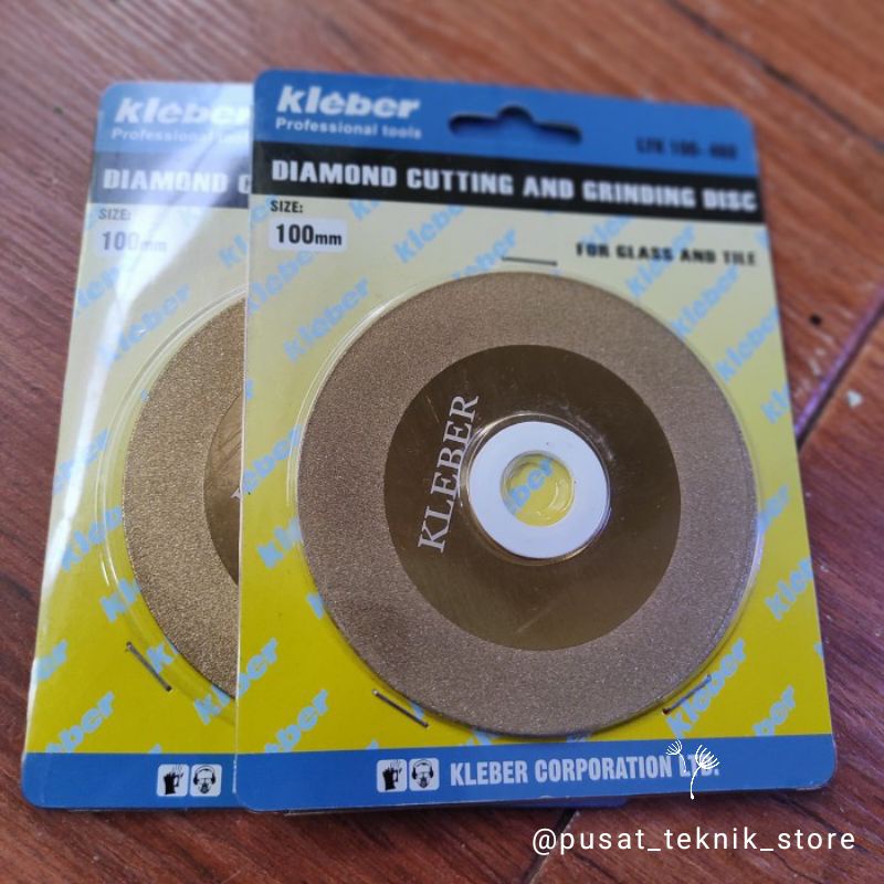mata gerinda poles & potong 4" untuk poles/bepel kaca, granit, dan marmer merk KLEBER