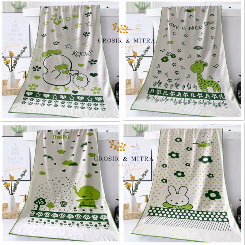 Handuk Bayi Unisex Handuk Anak Handuk Microfiber Lembut Daya Serap Tinggi 50X100cm  Dan 60x120cm Perlengkapan Kamar Mandi Handuk Mandi Anak Baby Lembut Handuk Murah Washlap Bayi Baby Putih