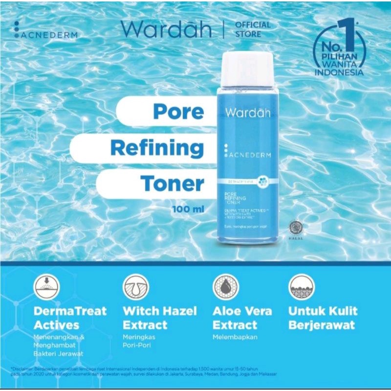 Wardah Acne Derm pore refining toner