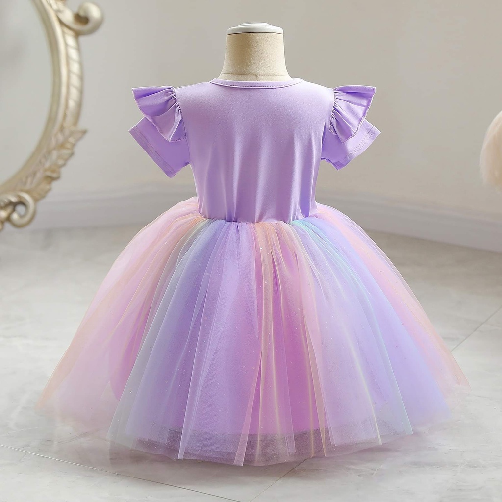 Dress Rainbow Anak Perempuan Love