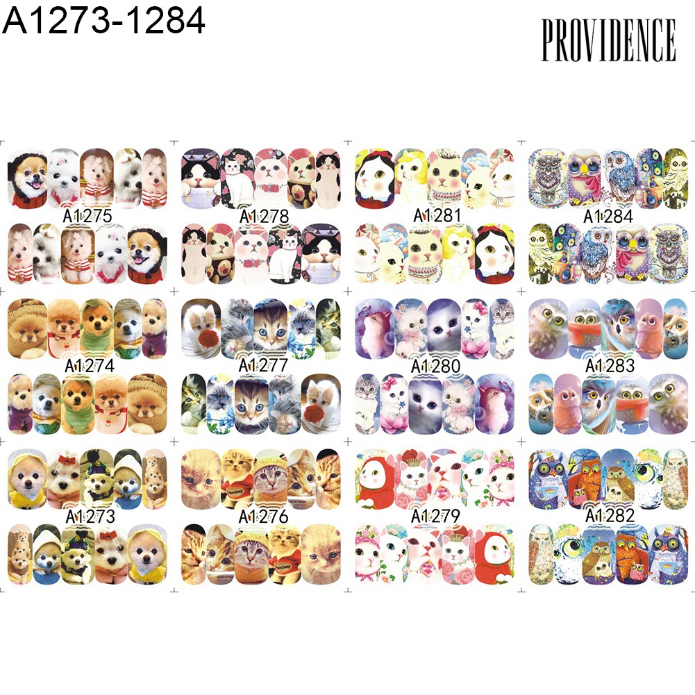 Providence 1 Big Sheet Water Transfer Dream Catcher Flower Nail Sticker DIY Manicure Decor