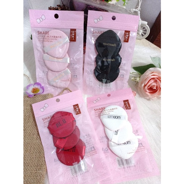 Spons Mini Make Up isi 2 PCS Sponge Makeup Beauty Puff |Spon Mini Blush On