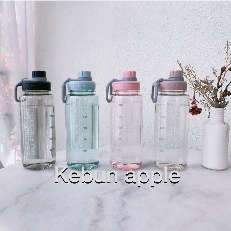 Botol Minum Portabel 1000ML Botol Olahraga Botol Kantor BPA FREE Botol Minum Bening Murah