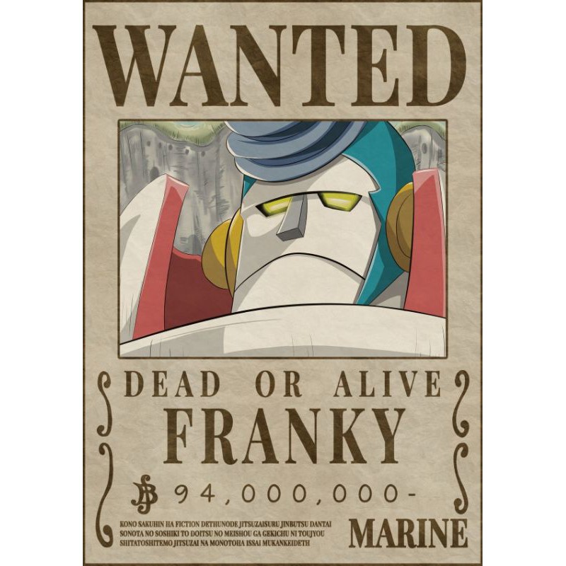 [BAYAR DITEMPAT] 1 Set Poster dan satuan Wanted One Piece-7