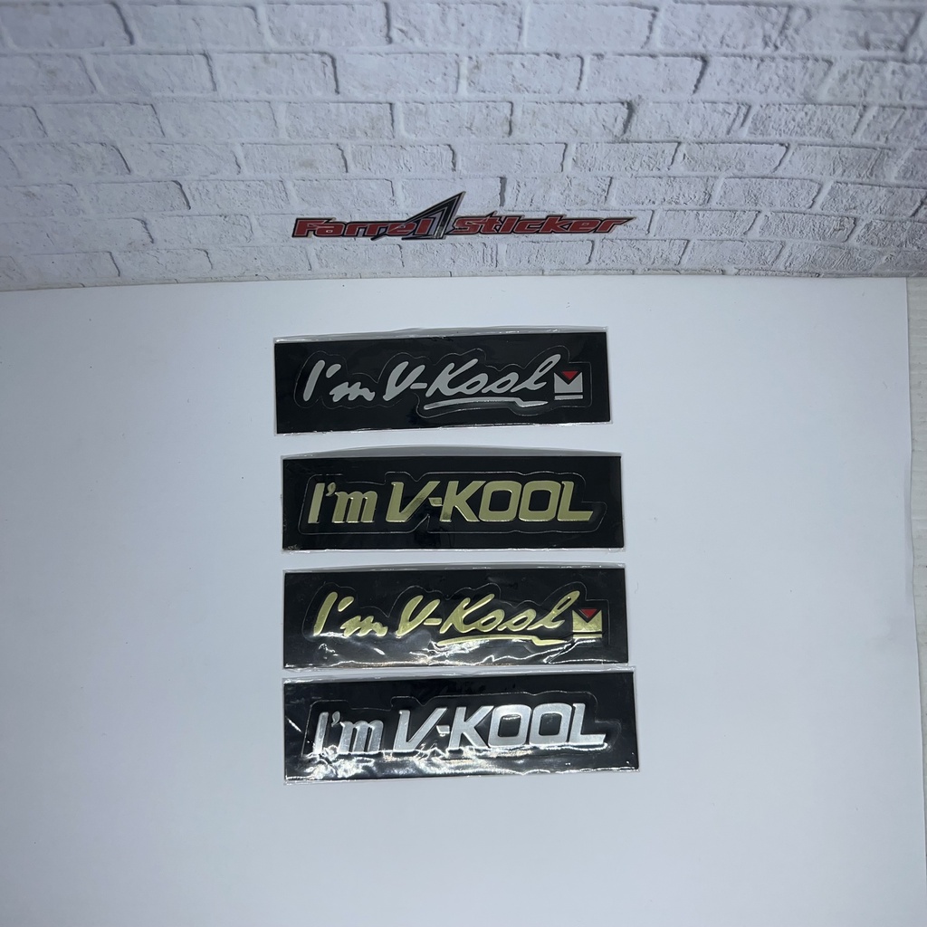 stiker im vkool sticker emblem I'm V-Kool EMBOS